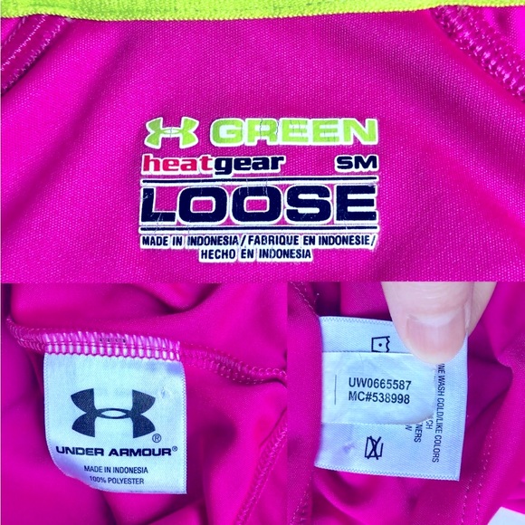 UNDER ARMOUR HeatGear Tee Anderson University AU Active Shirt Pink Small Women’s - Picture 5 of 15